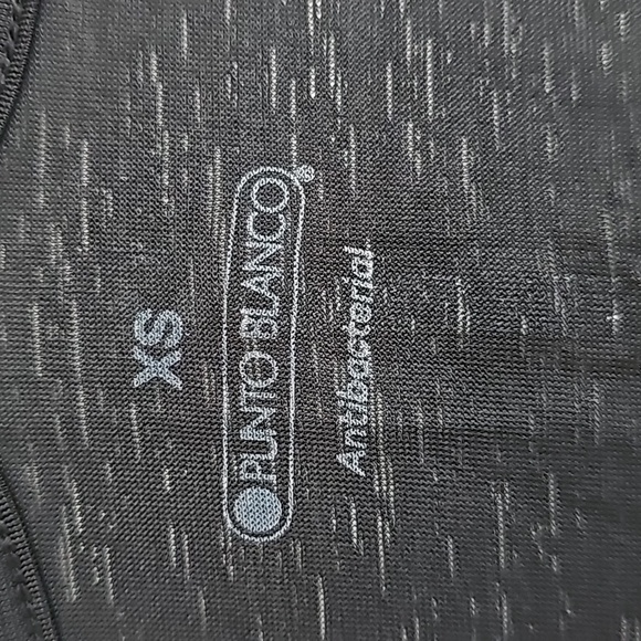 Punto Blanco Active Tank Top Size XS Black Gray Racer Back Reflective Strip - Picture 3 of 6